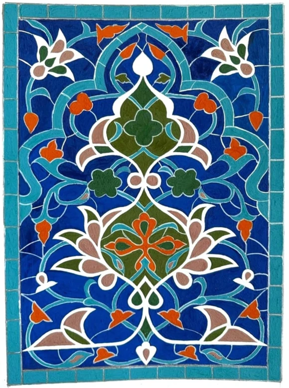A painting about islamic art